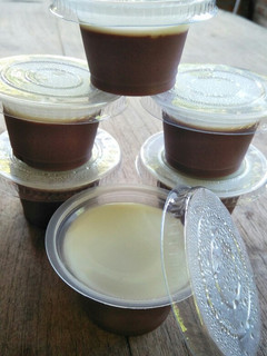 Foto resep Puding coklat vla vanilla