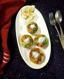 Banana coconut, rice steamed muffins