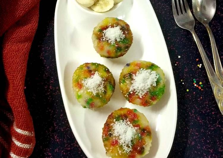 Recipe of Homemade Banana coconut, rice steamed muffins