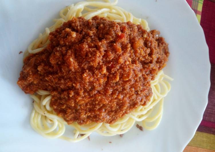 Comment Préparer Des Spaghetti bolognaise