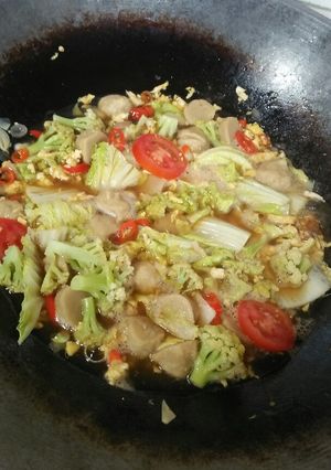 Foto resep Tumis Kembang Kol Sawi Putih Saus Tiram