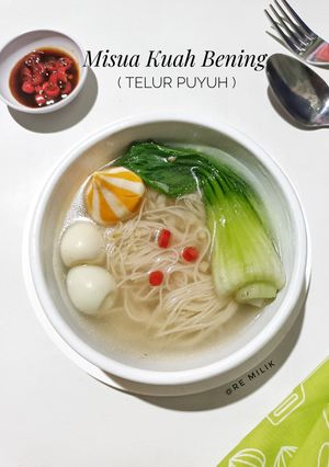 Foto resep 647. Misua Kuah Bening Telur Puyuh