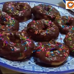 Dounuts With Homemade Chocolate A picture of Dounuts With Homemade Chocolate.