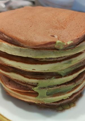 Foto di Pancake bicolore