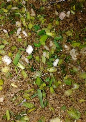 A picture of Lehsun with bajry ki chori.