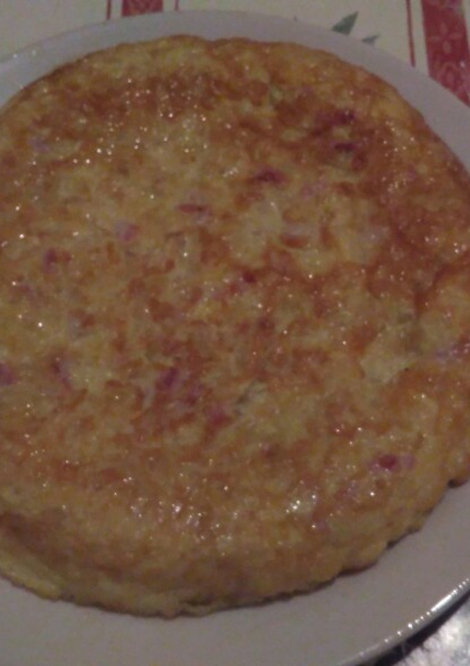 Una foto de Tortilla de papas con jamón