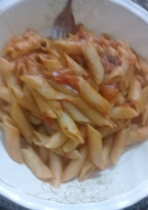 صورة لوصفة مكرونة 😋😋
