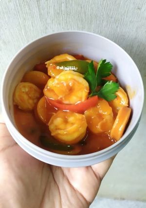 Foto resep Udang Sosis Saus Paprika