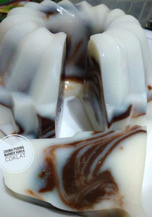 Foto resep Puding marmer