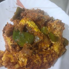 Kadhai paneer A picture of Kadhai paneer.