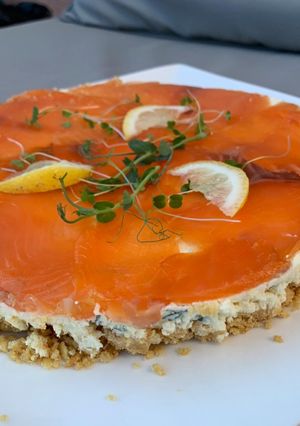 Une photo de Cheesecake à la truite fumée