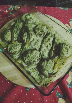 Foto principal de Champiñones frescos rellenos de crema de brócoli