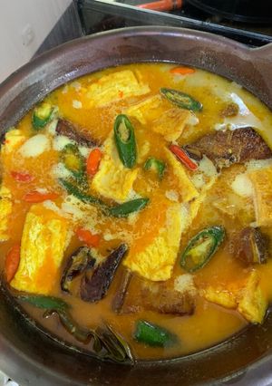 Foto resep Kotokan tahu iwak pe/pari asap
