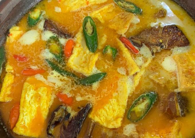 Cara bikin Kotokan tahu iwak pe/pari asap Cara bikin Kotokan tahu iwak pe/pari asap