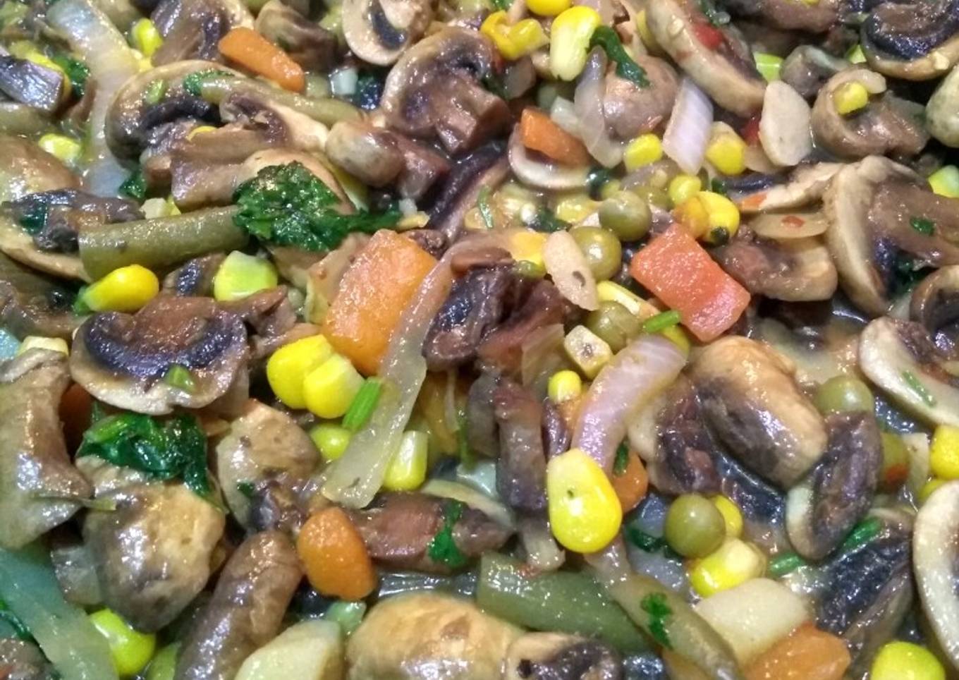 Champiñones con verduras!