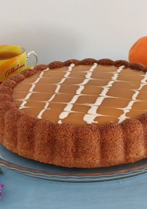 عکسی از دستور کیک پرتقالی با ژله پرتقالی