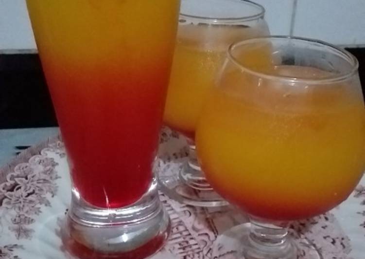 Orange and pineapple juice