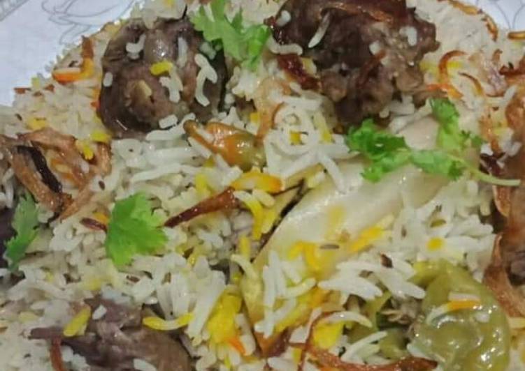 Recipe: Delicious Zafrani mutton pulao