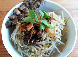 Foto resep Lontong Balap with Lento dan Sate Kerang
