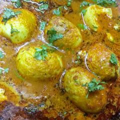 A picture of Masala egg curry.