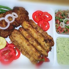 A picture of Steamed sikh kabab.