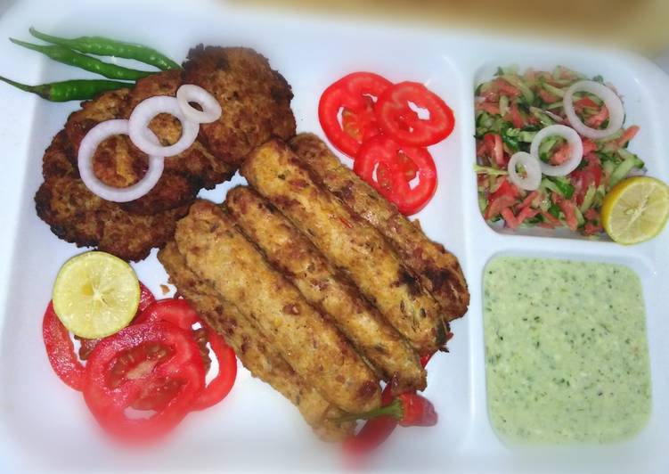 Recipe of Homemade Steamed sikh kabab