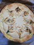 Torta rustica fiore 🍕🌸ricotta e spinaci 🥬🥓😋