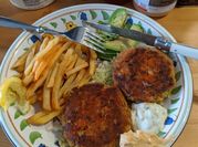 A picture of fish bread crumb