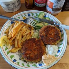 Salmon Burgers A picture of Salmon Burgers.