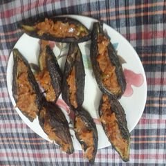 A picture of Bitter gourd boats.