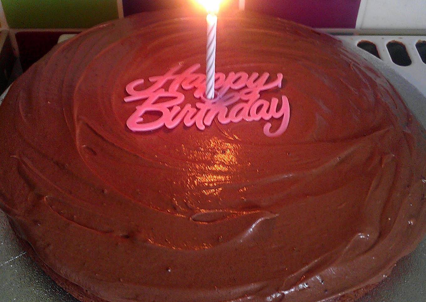 Vickys Chocolate Birthday Cake, GF DF EF SF NF