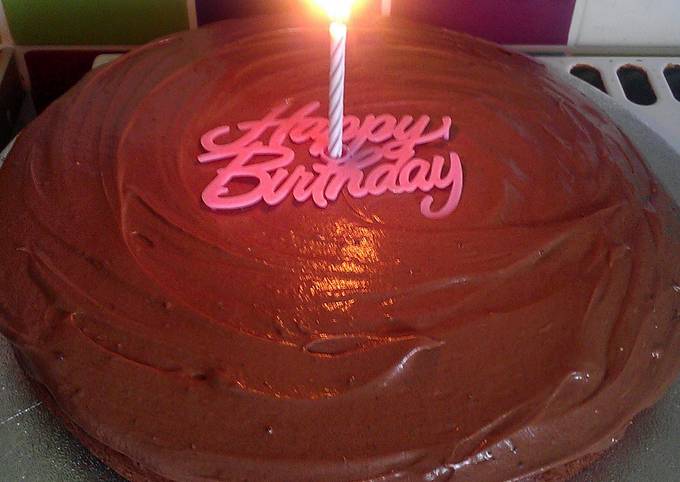 vickys chocolate birthday cake gf df ef sf nf recipe main photo