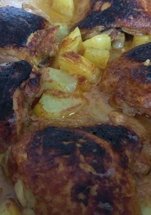 صورة لوصفة صينية دجاج وبطاطا