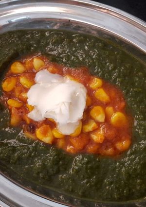 પાલક કોર્ન સબ્જી(Palak corn sabji recipe in Gujarati) રેસીપી મુખ્ય ફોટો