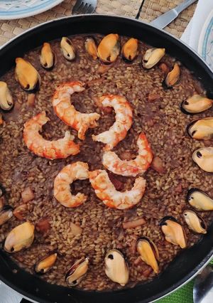 Una foto de Arroz con potarros