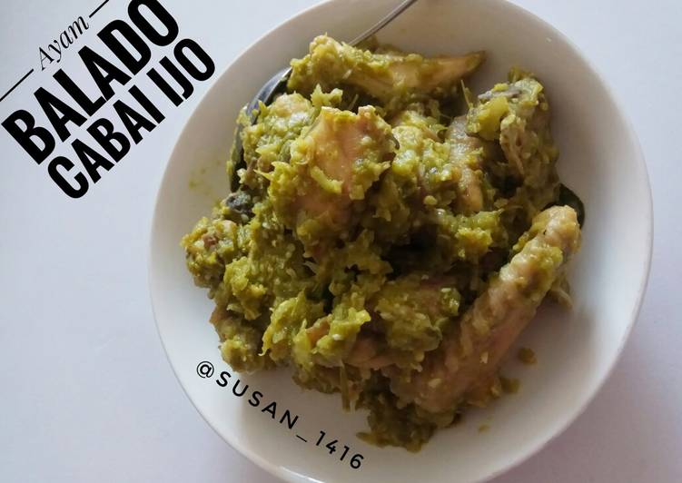 Resep Ayam Balado Cabai Ijo,gagal diet,makan 4x😅 Anti Gagal