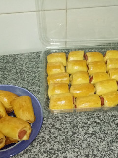 Una foto de Enrolladitos de salchichas
