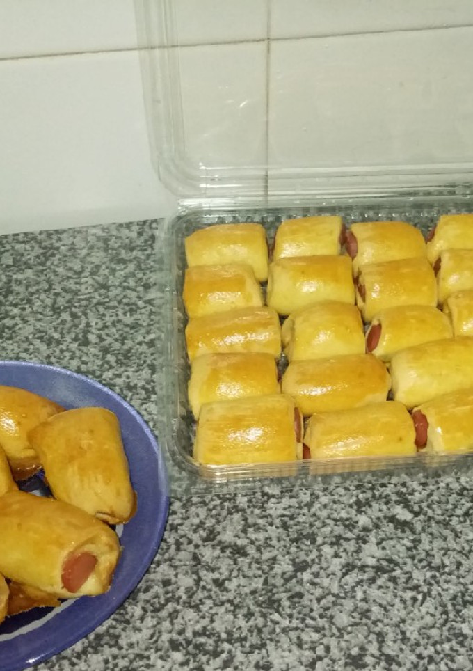 Una foto de Enrolladitos de salchichas
