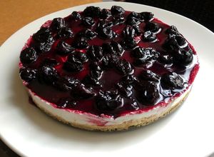 صورة لوصفة تشيز كيك بالكرز 🍒