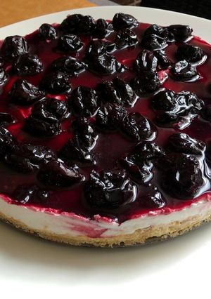 صورة لوصفة تشيز كيك بالكرز 🍒