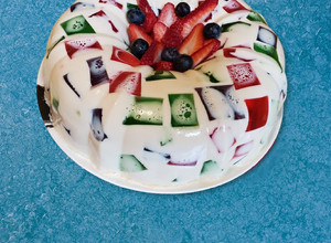 Una foto de Gelatina de mosaico