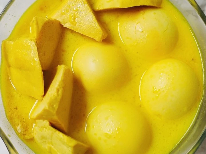 Langkah Gampang Membikin Resep Terik Telur Tahu / Bumbu Kuning yang Menggugah Selera Anti Ribet, Uenak Banget