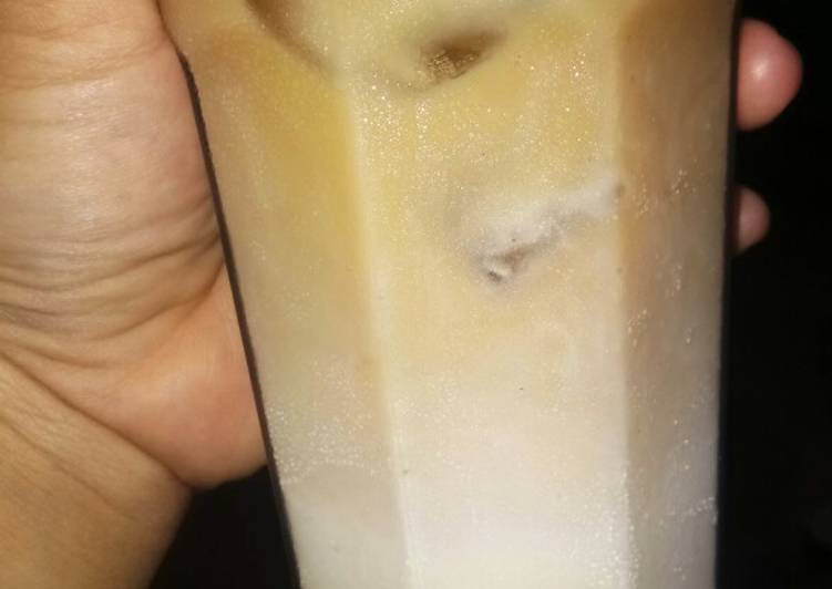 Cara Gampang Membuat Es kopi susu gula aren Anti Gagal