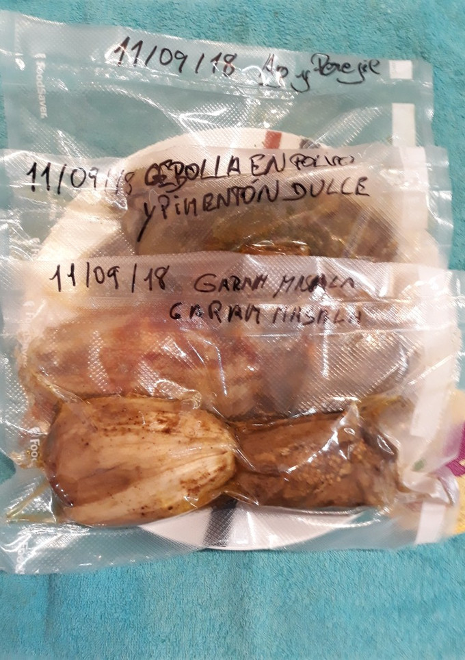 Una foto de Berenjenas al horno con diferentes especias