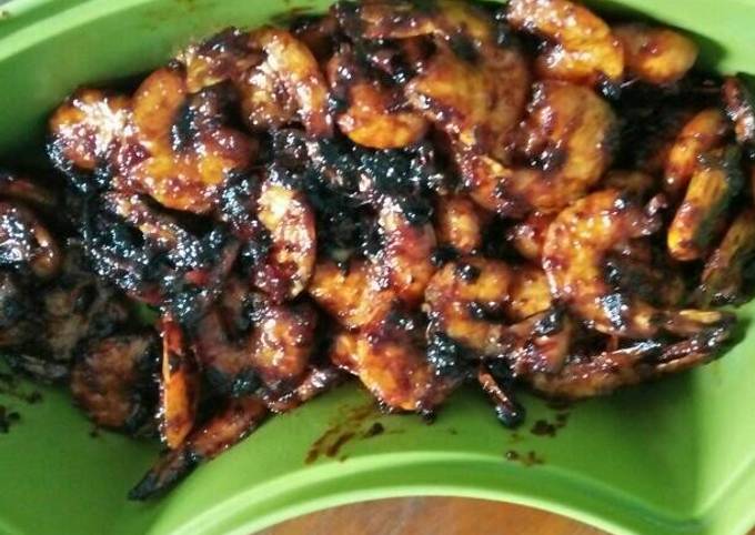 Udang bakar madu pedas