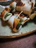 Super easy finger food, chikuwa shiso roll