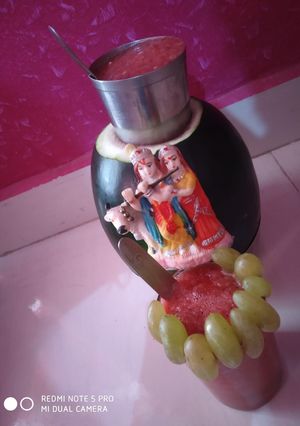 દ્રાક્ષ તરબૂચ નો જ્યુસ રેસીપી મુખ્ય ફોટો