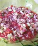 Ceviche camarón y pescado