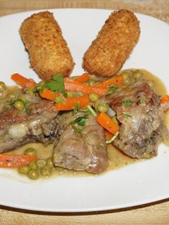 A picture of Pork Ribs with Peas, Jon Style.