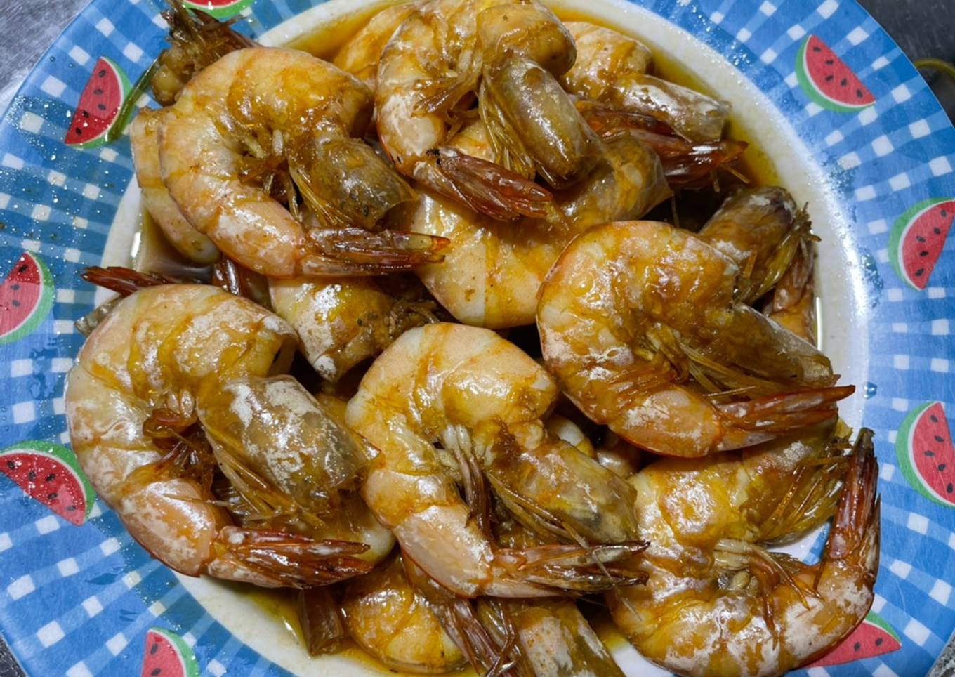 Udang Masak Kecap Inggris